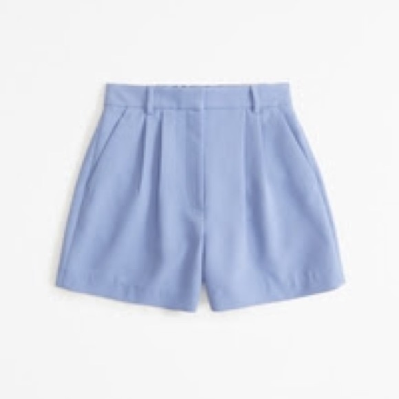 Abercrombie & Fitch Pants - Abercrombie & Fitch Sloane Tailored High Waist Blue Shorts